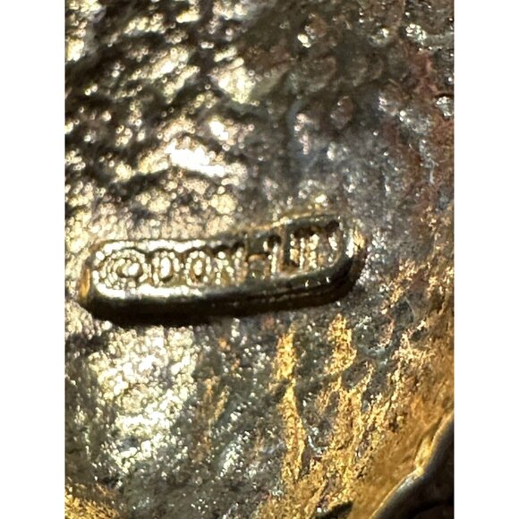 Don-Lin Gold Tone Enamel Bee Wasp Fly Insect Brooch Pin Signed Colorful - Picture 7 of 9